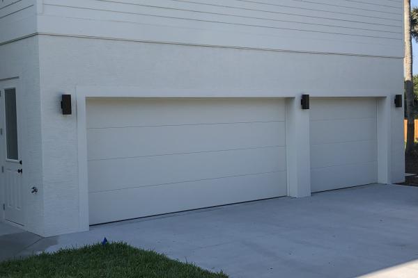 Insulated Garage Doors with Flush Panel Design