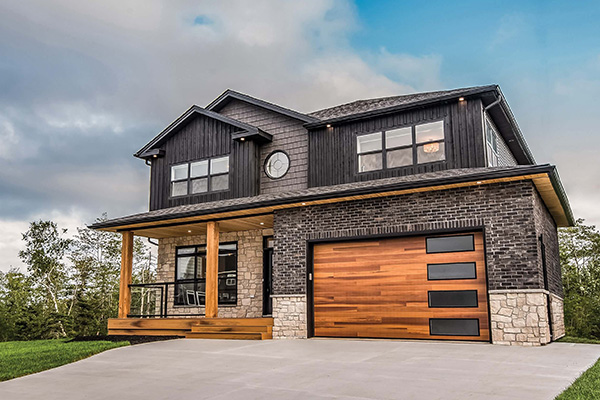 Planks Flush Garage Door