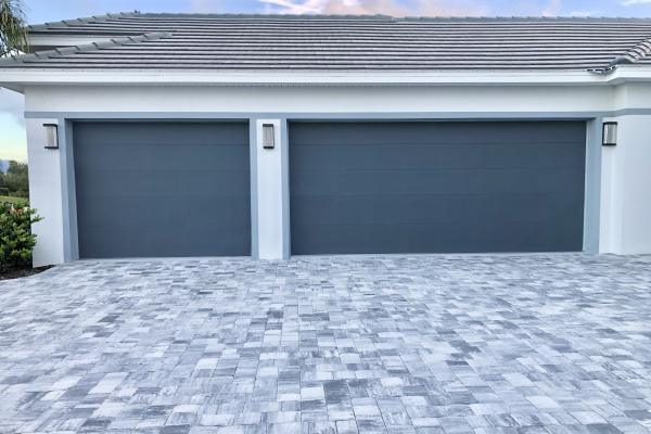 Flush Style Garage Door in Custom Color