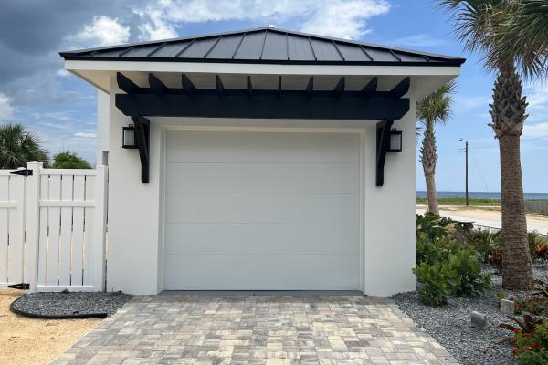 CHI model 2150 garage door installed by ABS Garage Doors in Flagler Beach, Florida.