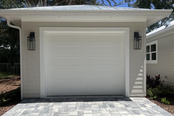 CHI model 5950 garage door installed by ABS Garage Doors in Palm Coast, Florida.