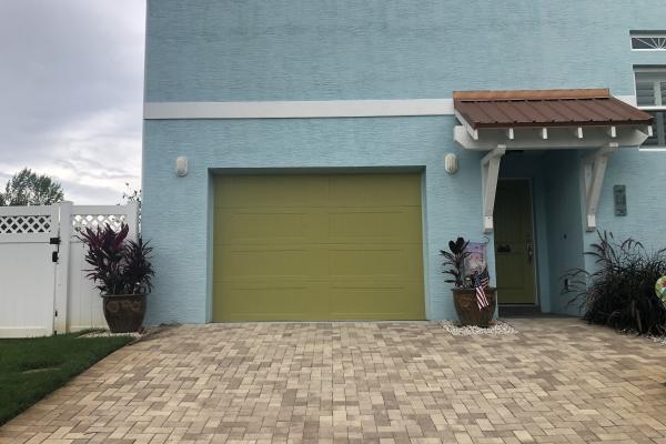 Carriage Stamp Long Panel Garage Door