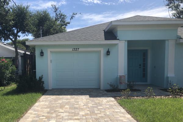 Raised Long Panel Garage Door