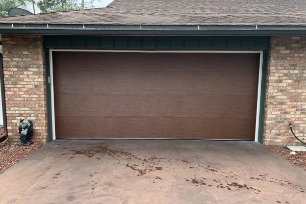 Raynor Encore in Mocha Gunite Color installed by ABS Garage Doors in Palm Coast, Florida